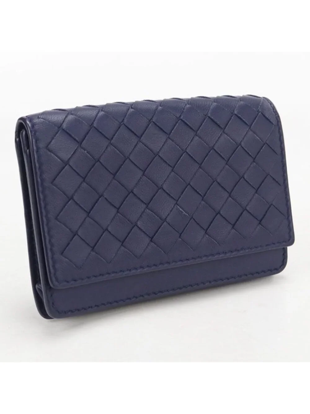 Bottega Veneta Business Card Slot Intrecciato Lambskin